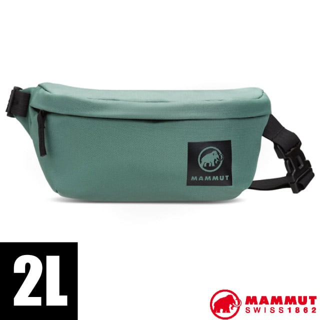 【MAMMUT 長毛象】 防潑水側背胸腰包.臀包.證件隨身包袋/2810-00471-40236 深玉石綠✿30E010